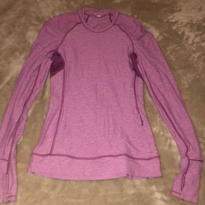 Pink lululemon long sleeve